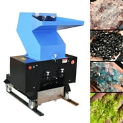 INTBUYING Type 400 Electric Plastic Shredder Plastic Bottle Crusher Grinder Granulator 220V Blue
