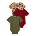 Garanimals Baby Boys' Short Sleeve Bodysuit Multipack Set, 3Piece