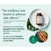 AlgaeCal Strontium Boost - Clinically Supported to Increase Bone Density in 6 months when paired with AlgaeCal Plus, Strontium Citrate, 1-Month Supply
