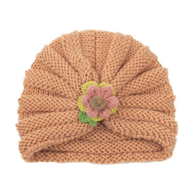 LSLJS Winter Baby Boys Girls Flowers Knitted Windproof Warmth Ear Protection Children Hat, Kids Hat