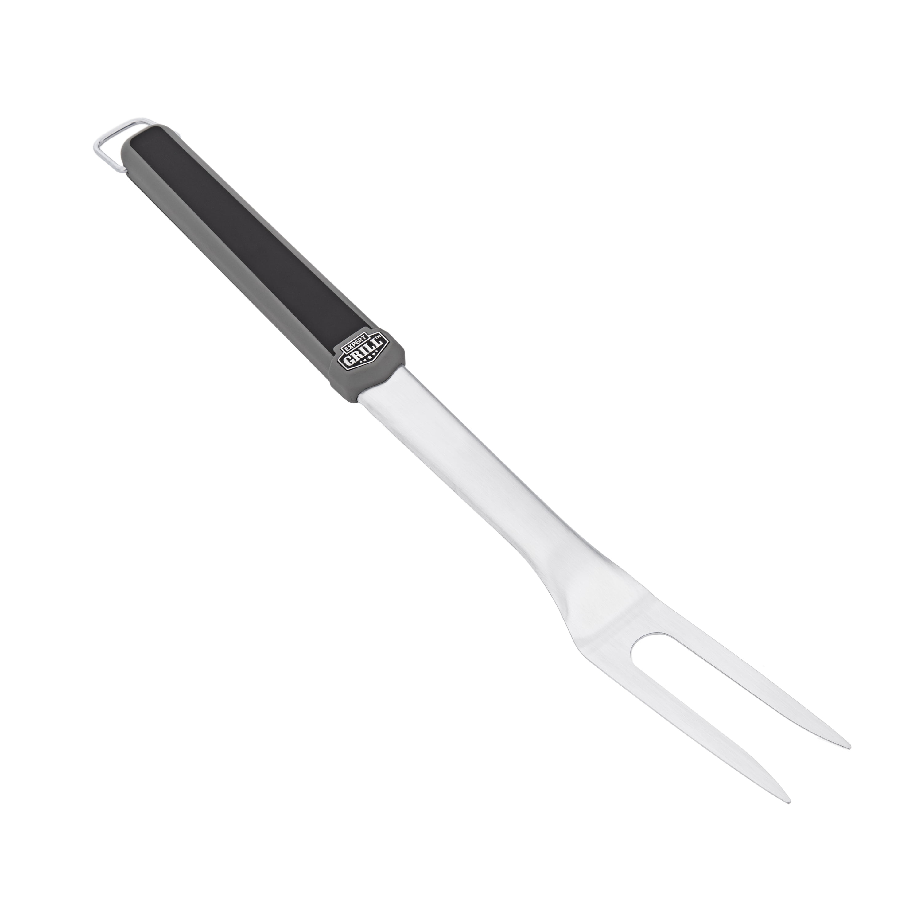 Expert Grill Stainless Steel Grilling Fork, Black & Gray