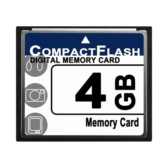 Carte Mémoire Compact Flash 4 Go pour Appareil Photo, Machine Publicitaire, Carte Informatique Industrielle