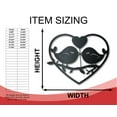 thumbnail image 2 of Metal Love Birds Wall Art - Metal Love Sign - 14 Color Options - Valentines Day - Wedding - Anniversary 46, 2 of 5