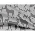 thumbnail image 4 of oneOone Rayon Gray Fabric Merry Christmas Craft Projects Decor Fabric Printed By The Yard 56 Inch Wide, 4 of 5