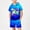 Blue, variant on Boys Graphic Outfit Sets Size 8, 2 Piece Short Sleeve Fashion Running Kids Summer Clothing Sets Dark Blue Size 8