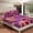 Purple Pink, variant on Girls Doughnut Bedding Twin Size Funny Food Bed Sheets, Sweet Dessert Fitted Sheet Donut Cake Bed Set, Novelty Doughnut Sheet Kids Child Bedroom Decor Lightweight (Deep Pocket)（No Top Sheet）