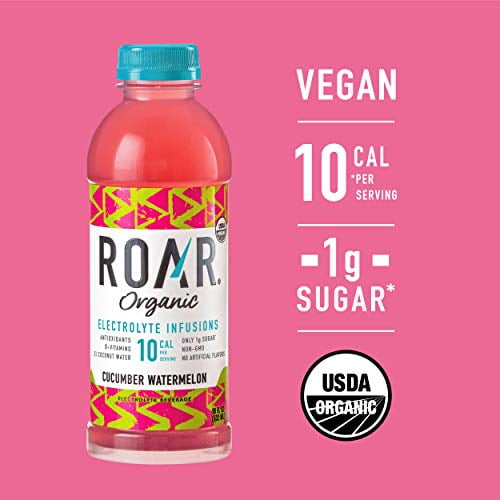 Roar Organic Electrolyte Infusions USDA Organic with Antioxidants, B
