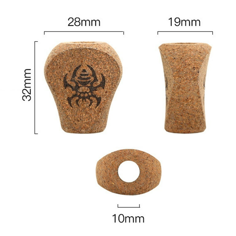 Yoone Fishing Reel Knob Spider Pattern Anti-skid Cork Reel Handle Grip  Fishing Refit Accessories for Spinning Reel