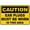 Warning Sign 2, variant on Caution Ear and Eye Protection Required with Graphic Sign, 8"x12" Retro Aluminum Metal Tin Sign, Vintage Style Funny Wall Decor Art