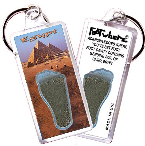 Cairo FootWhere Souvenir Keychains. (EG100 - Assorted) 6 Piece Set