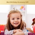 thumbnail image 6 of EBE EmmasbyEmma 5th Birthday Sash and Tiara for Girls - Fabulous Glitter Sash + Fabulous Rhinestone Silver Premium Metal Tiara for Girls, 5th Birthday Gifts for Princess Party, 5 crowns, 6 of 8
