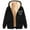 Black, variant on BiZtdJrK Zip Up Hoodies for Women Warm Fleece Lined Hooded Jackets Trendy Heart Printed Sweatshirt Fall Winter Long Sleeve Coat with Pockets Prime Sales of The Day Black M