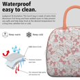 thumbnail image 3 of Womens Pink Baseballs with Bows Pattern Lunch Box for Work,Insulated Lunch Bag for Women,Loncheras Para Mujer,Leakproof Adult Lunch Bag for Work,Beach,Travel,Picnic,Camping, 3 of 7