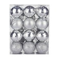 thumbnail image 2 of Cheapark 24-Piece Christmas Tree Decoration Set - Bright Sparkling Powder-Coated Plastic Colored Balls & Small Pendants, Festive Ornaments for Xmas Tree Holiday Decor, 2 of 3