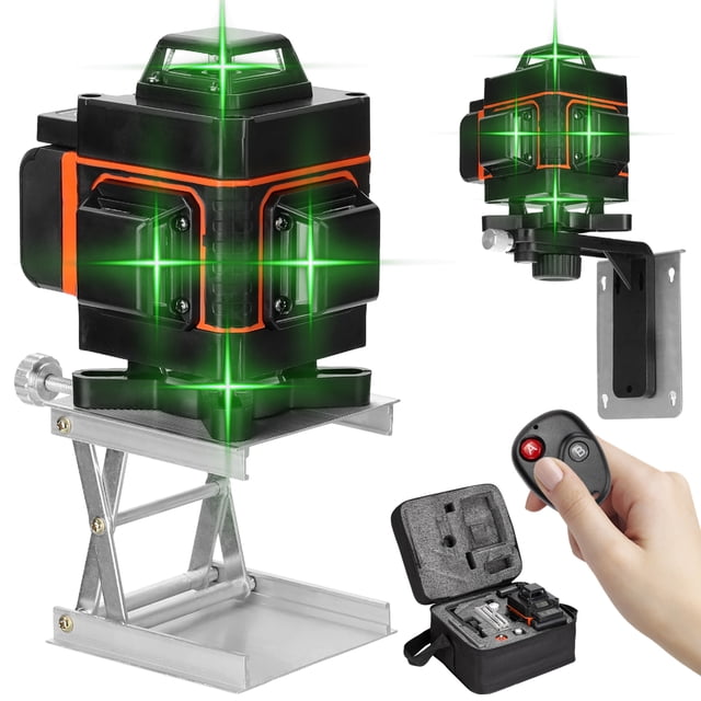 Herramienta de nivel de 16 líneas multifuncional Línea horizontal vertical con autonivelación