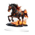 thumbnail image 1 of Adorno de caballo acrílico 2D con base, ligero, creativo y de pie. Estilo F, 1 of 8