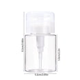 thumbnail image 3 of Refillable Travel Pump Bottles, Leak Proof Lotion Dispenser for Toiletries, Portable Clear Plastic Container for Shampoo, Soap, and Travel Size Liquids, 3 of 6
