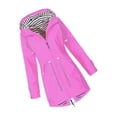 thumbnail image 1 of Veste à Capuche Douce pour Femme Imperméable Manteau de Pluie Armée Extérieur Rose TTTG, 1 of 4