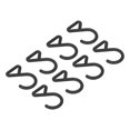 thumbnail image 3 of Ganchos, Ganchos de Plástico Con Correas Con 60 Piezas para Tiendas de Campaña Al Aire Libre, 3 of 7