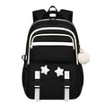 thumbnail image 3 of AHMOMEI 18.5 Inch Height Large Capacity Star Decor 3 Pieces Backpack Set, Cute Bookbag with Lunch Bag & Pencil Case, lightweught Weekend Outdoor Activities, 3 of 5