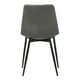 thumbnail image 4 of Silla Armen Living Monte Mid Century de piel sintética gris antracita, 4 of 9