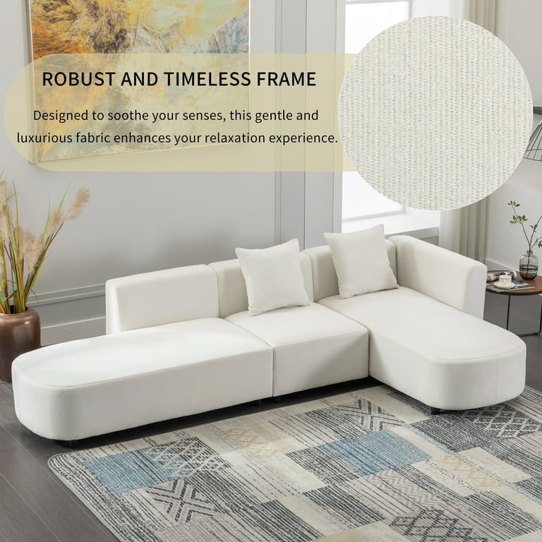 Oversized cheap chenille sectional