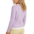 thumbnail image 7 of Girls Long Sleeve Knit Cardigan Lightweight Button Long Sleeve Casual Knitwear Coat for School Daily Wear Purple 7-8Y, 7 of 7
