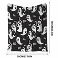 thumbnail image 3 of Fmbmuo Warm Halloween Spooky Cute Ghost Print Throw Blanket , Soft Cozy Lightweight Decorative , For Sofa Couch Bed Home Holiday Decoration, 3 of 9