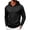 1#Black, variant on Men's Full Zip Waffle Knit Hoodie – Cardigan Sweatshirt for Spring Autumn, Lightweight Jacket with Hood, Textured Pullover for Layered Outfits & Weekends,Light Gray M
