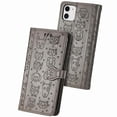 thumbnail image 2 of Funda Cartera FOXDOCK para iPhone 12 Mini , Flip PU con Relieve de Gatos y Perros, Tarjetero y Soporte, 2 of 6