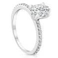 thumbnail image 2 of Pompeii 1 1/2Ct Oval Diamond Engagement Ring 14k White Gold Lab Grown (FG,VS), 2 of 3