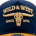 thumbnail image 5 of Knite Gorra Trucker de Hombre Azul Marino Bordado Toro Skull Vaquero, 5 of 5