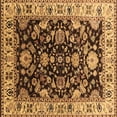 thumbnail image 1 of Ahgly Company Indoor Square Oriental Brown Industrial Area Rugs, 6' Square, 1 of 4
