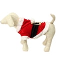 thumbnail image 2 of Fiudx Ropa Navideña para Mascotas, Disfraz de Papá Noel para Perros, Tela de Algodón, Cálida y Acogedora, Perfecta para El Invierno, Aspecto Adorable, Ajuste Cómodo, Talla M, Largo de Espalda 30 Cm., 2 of 7