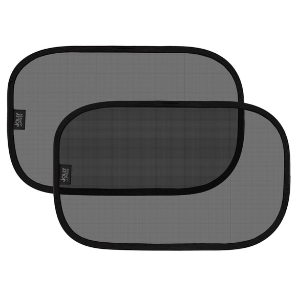 Jolly Jumper 2 Pack Sun Cling – Black | UV Protection & Sun Glare Shield for Car Windows | Easy Cling, No Suction Cups