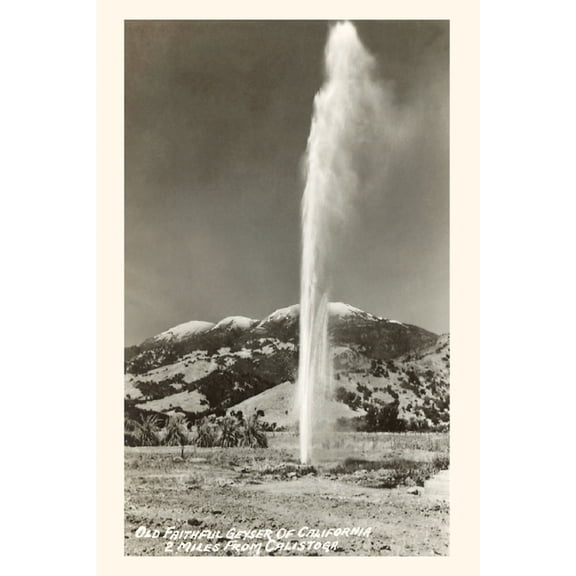 Pocket Sized - Found Image Press Journals: The Vintage Journal Geyser near Calistoga, California (Paperback)