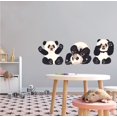 thumbnail image 2 of PANDA BEAR - Vinyl Home Art Three Young Panda Bears Decoration Rainforest Tree Animal Design Adhesive Wall Decal - Kids Nursery Bedroom Multicolored Fur Ball Animals Removable Wall Sticker 40" x 12", 2 of 3