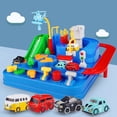 thumbnail image 3 of Car Adventure Toy Educational Adventure Rail Car Race Car Track Set for Kids, 3 of 10
