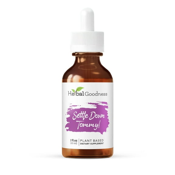 Settle Down Tommy - Tummy Drops, Belly Relief, Gut Rebalance Supplement, Nettle Leaf  - 2fl. oz - Herbal Goodness