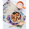 thumbnail image 3 of Blue Purple Flowers Kitchen Dish Towels for Drying Dishes Set of 4, Spring Seasonal Botanical Florals Waffle Weave Microfiber Hand Tea Bathroom Towels Quick Dry & Absorbent Towel 12x12, 3 of 7
