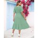 thumbnail image 3 of Vestido de verano AUSELILY con cuello en V, manga corta, cintura imperial, 3 of 6