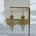 thumbnail image 5 of Spooky Ghost Dangle Earrings for Women Crystal CZ Tassel Drop Halloween Earrings Hook Statement Cute Halloween Accessories Jewelry for Costume Party Outfit, 5 of 5