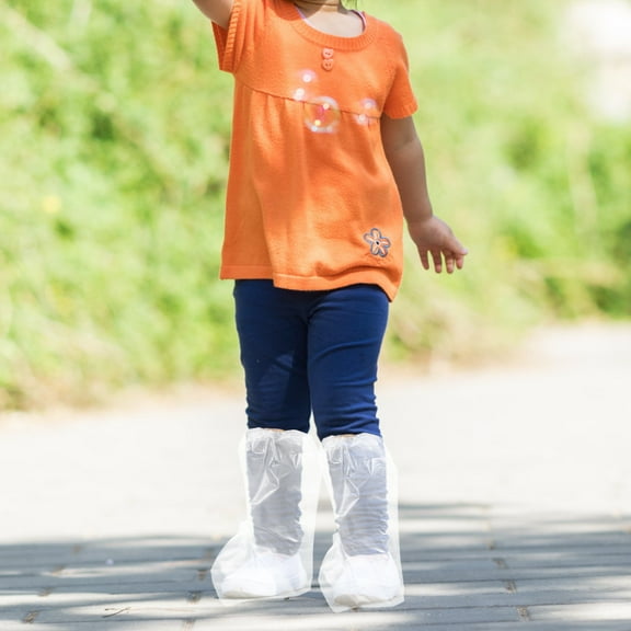 UPOUART Foot Socks Slip Resistance Rain Shoe Cover PP 10pcs