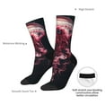 thumbnail image 4 of Vsdgher Mesmerizing Pink Jellyfish Crew Socks for Men & Women, Breathable Casual Athletic Ankle Socks, 4 of 6