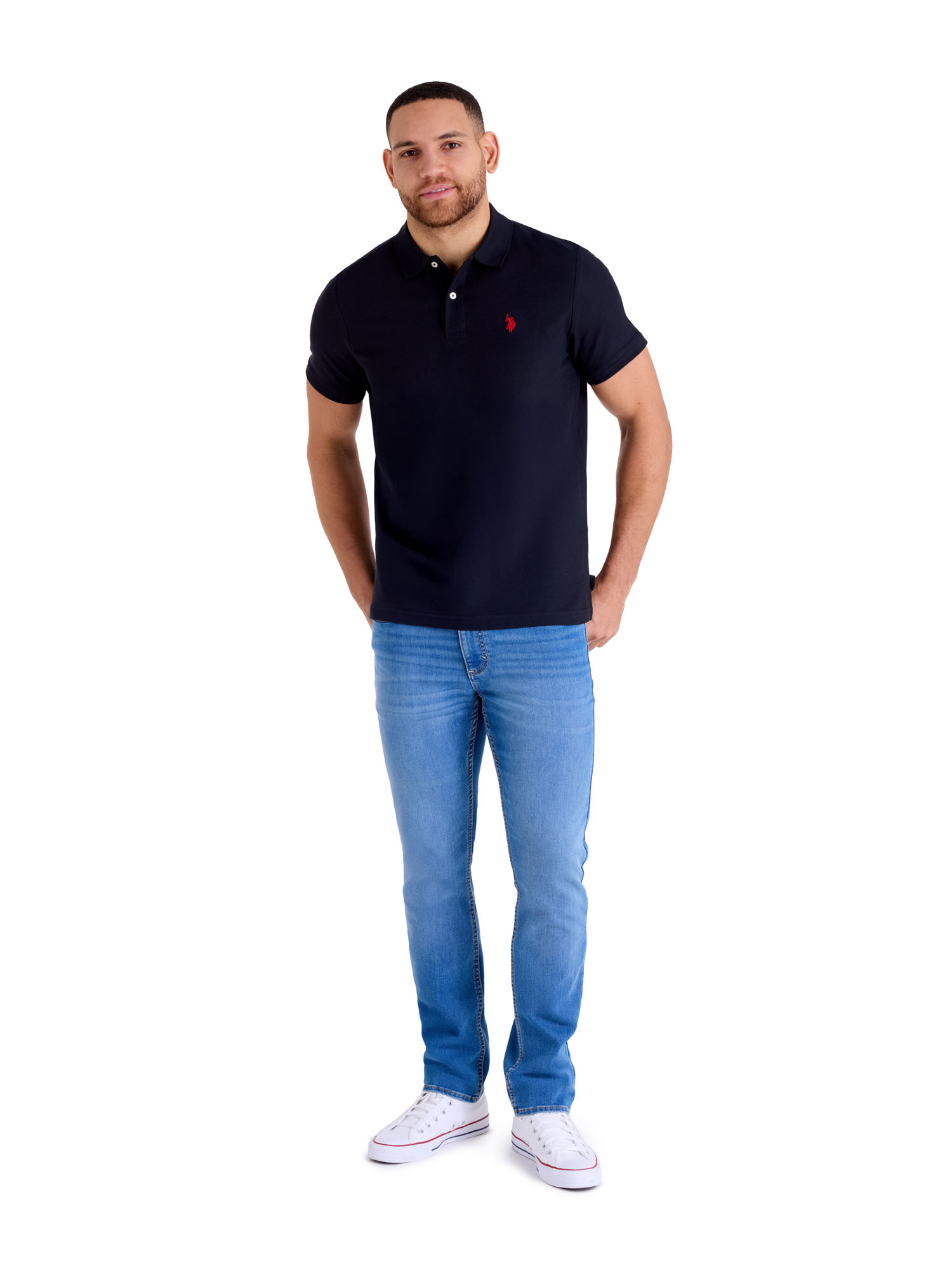 U.S. Polo Assn. Men's Performance Pique Polo Shirt photo 3