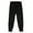 Black / Charcoal, variant on Kids and Boys Athletic Jogger Track Pants - with Ribbed Zipper Ankle Cuffs