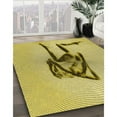 thumbnail image 3 of Ahgly Company Machine Washable Indoor Rectangle Transitional Dark Yellow Green Area Rugs, 4' x 6', 3 of 7