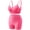 Hot Pink, variant on Womens Plus Size 2 Piece Outfits Yoga Outdoor Sports Bra Sleeveless Tops Sports Bra And Shorts Set