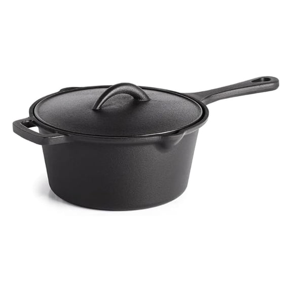 Cast Iron Sauce Pan with Lid
