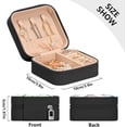 thumbnail image 5 of SKYSONIC Eiffel Tower Leather Jewelry Box,Portable Mini Jewelry Case Traveling Jewelry Organizer for Rings Necklaces Bracelets Earrings, 5 of 7
